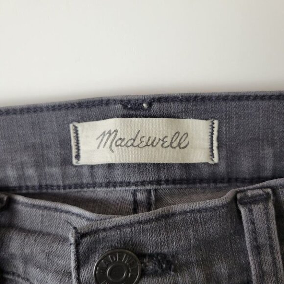 MADEWELL Mid Rise Skinny Jeans Raw Hem 27 - Picture 6 of 12